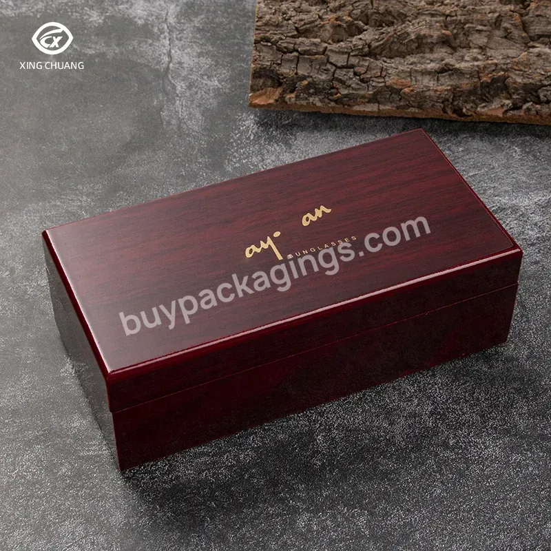 Luxury Customized Estuches Para Gafas Wooden Sunglasses Box Display Wooden Box Wooden Sunglasses Case