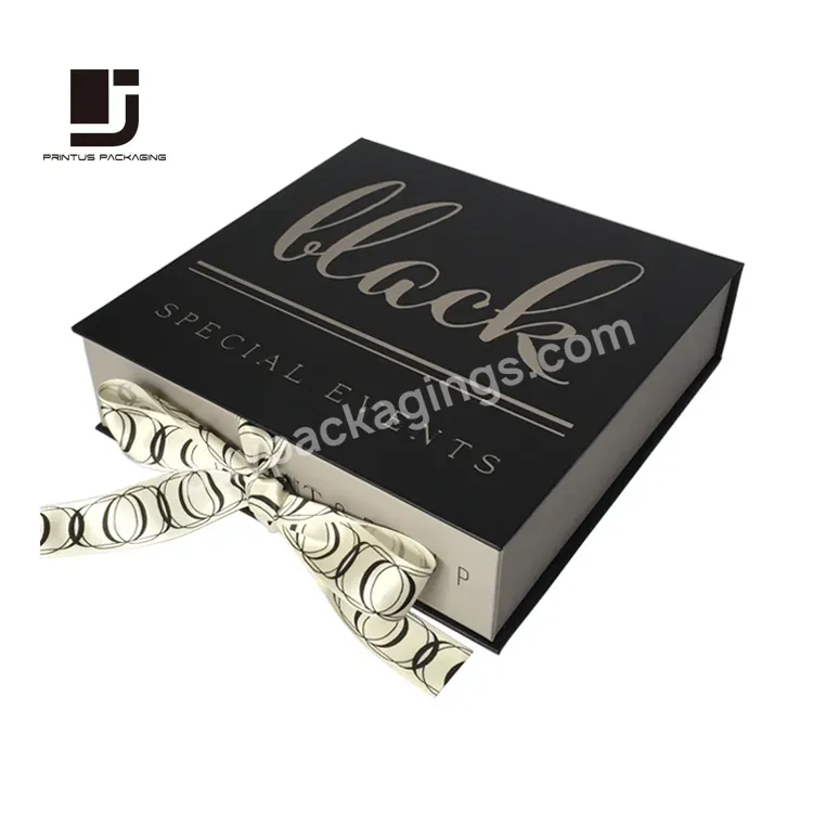 Luxury Customized Printed Silk Ribbon Close Paper Box - Buy Silk Ribbon Box,Ribbon Close Box,Ribbon Paper Box.