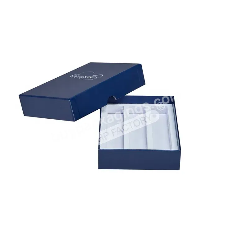 Luxury Design Anti-scratch Matte Lamination Eva Insert Rigid Cardboard Top And Base 2 Piece Custom Makeup Brush Packaging Box