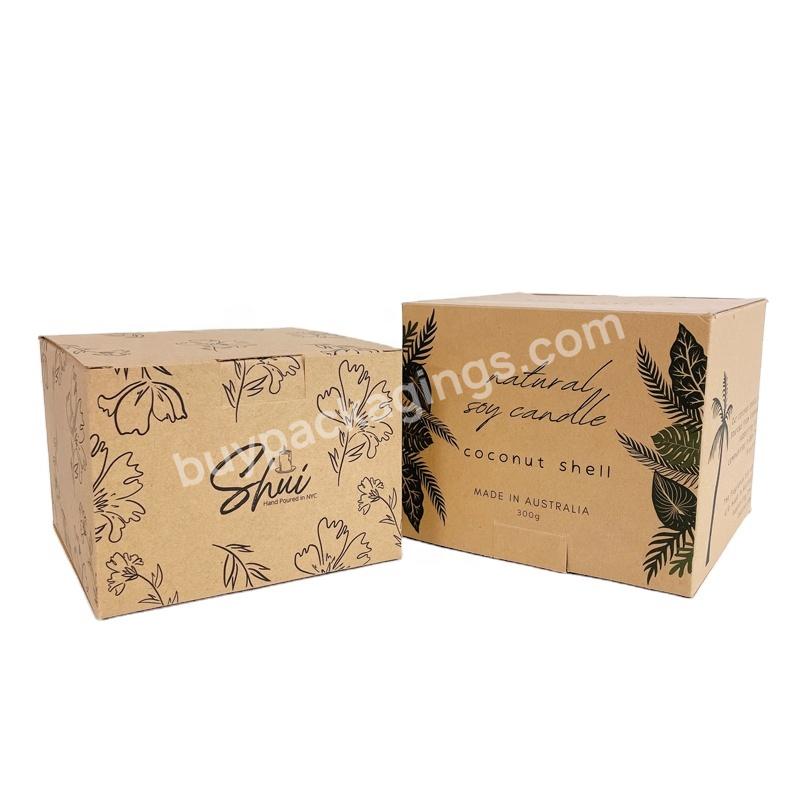 Luxury Design Single Custom Candle Packaging Boxes With Candle Box Inserts