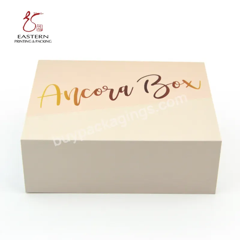 Luxury Elegant Print Color Magnetic Box Folding Custom Cardboard Packaging Paper Box With Hot Stamping Foil Gold