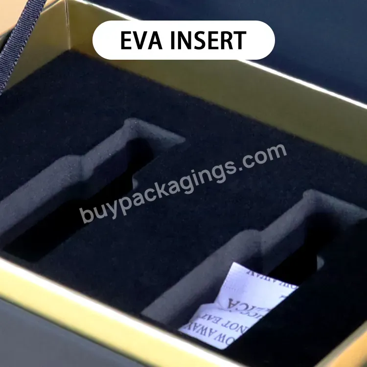 Luxury Eva Insert Lip Gloss Set Black Skin Care Cosmetics Perfume Packaging Gift Paper Box