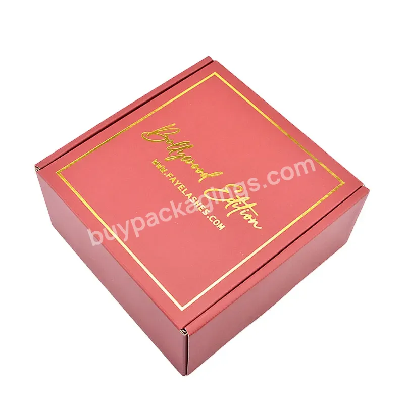 Luxury Fold Mailer Paper Box Packaging Eyelash Cosmetic Necklace Underwear Ring Jewelry Gift Paper Box With Gold Stamping Logo - Buy Luxury Mailer Paper Packaging Boxes With Uv Logo,Corrugated Shipping Box With Custom Gold Stamping Logo,Gift Paper Bo