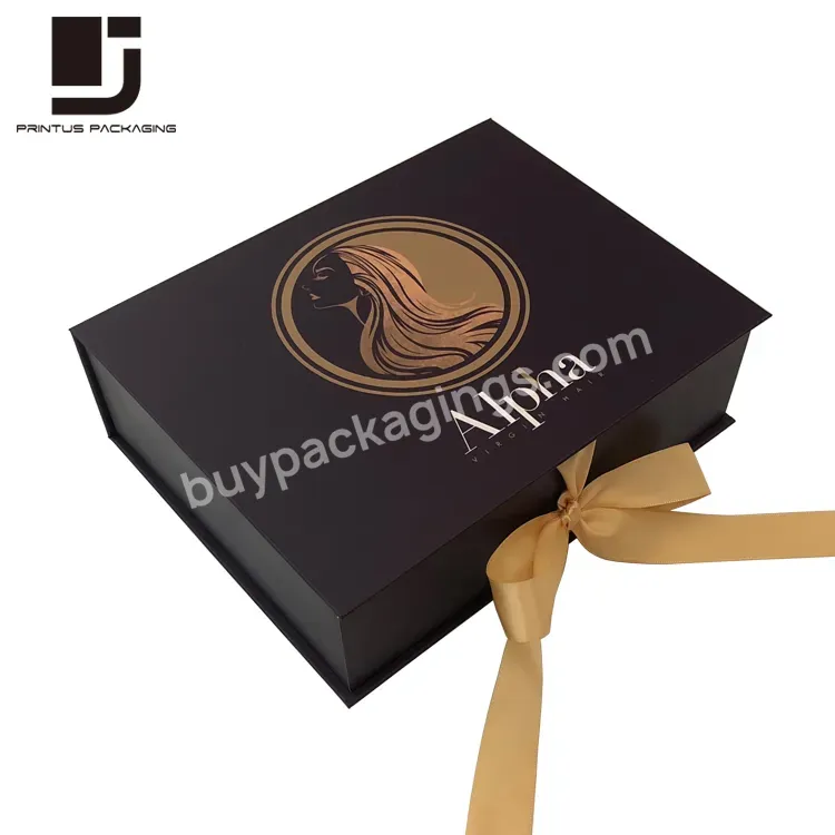 Luxury Full Color Printing Packaging Boxes For Hair Extension Packaging