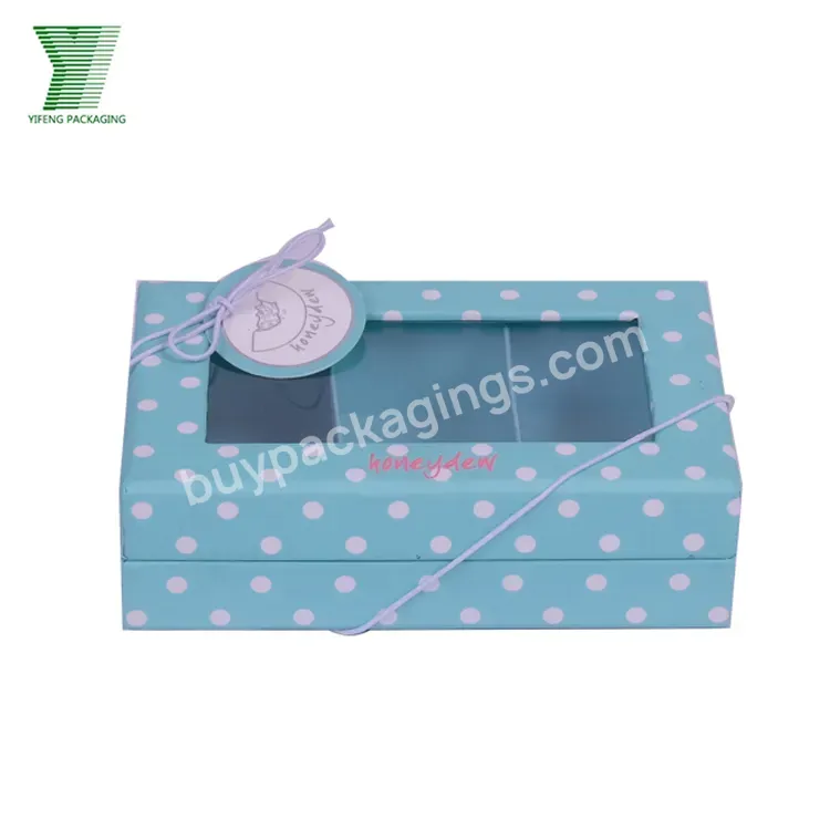 Luxury Lady Underpants Paper Box With Divider For 3 Pack Low Rise Thong Clothing Packaging Box With Window