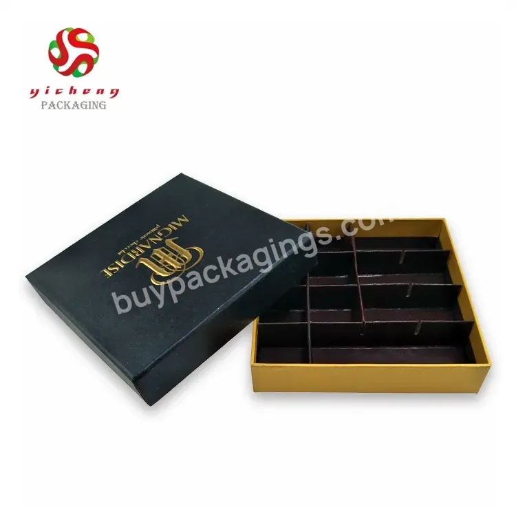 Luxury Lid And Base Cardboard Gift Box Sweet Chocolate Package Candy Box With Printing Paper Tray Food Packaging