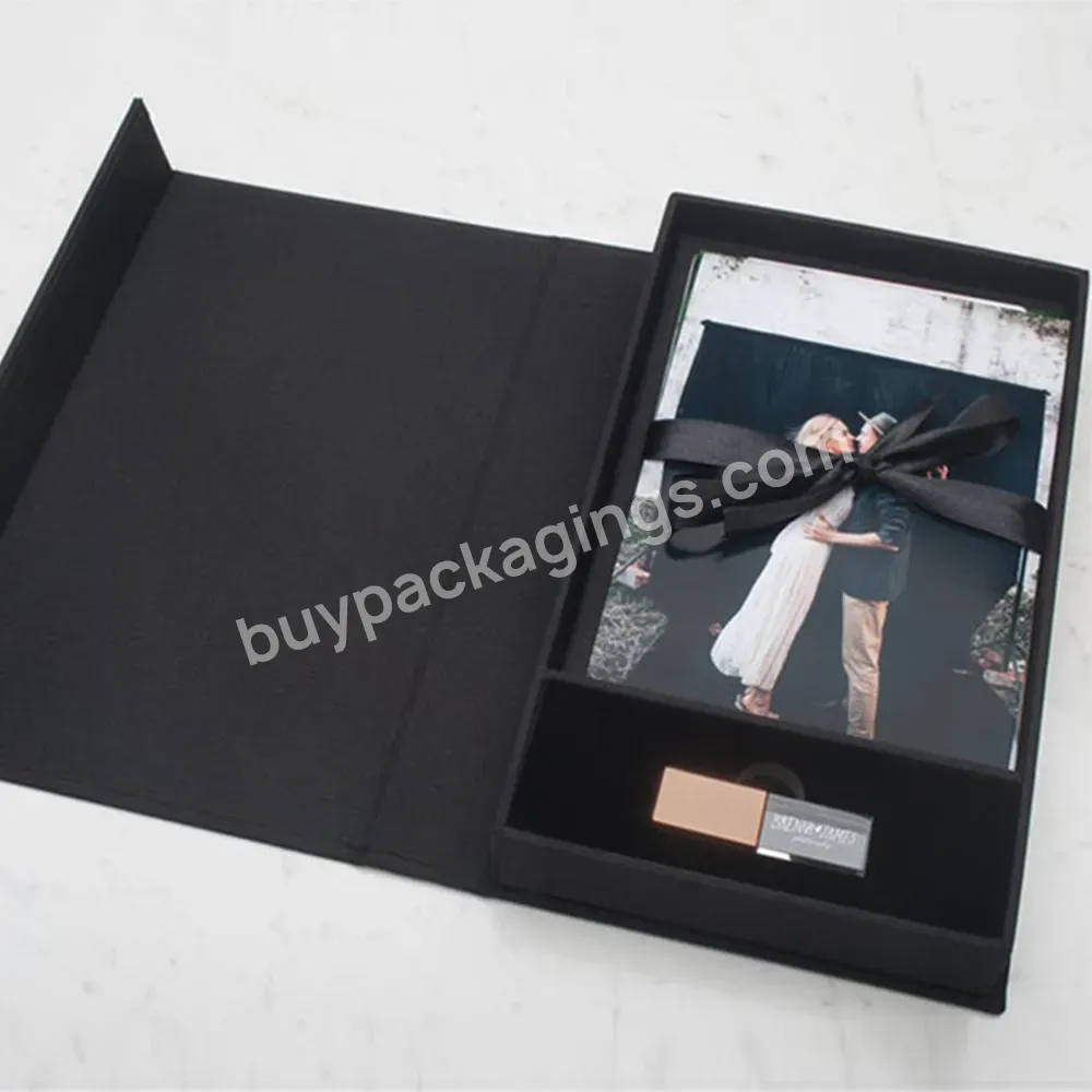 Luxury Matte Black High Quality Hand Made Customized Luxury Packaging Cardboard Magnetic Closure Gift Box For Gift & Craft