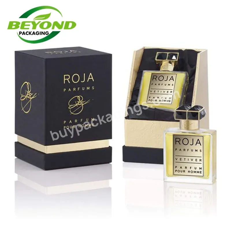 Luxury Packaging Rigid Cardboard High Quality Gift Boxes Perfume Bottle Packaging With Log Printing