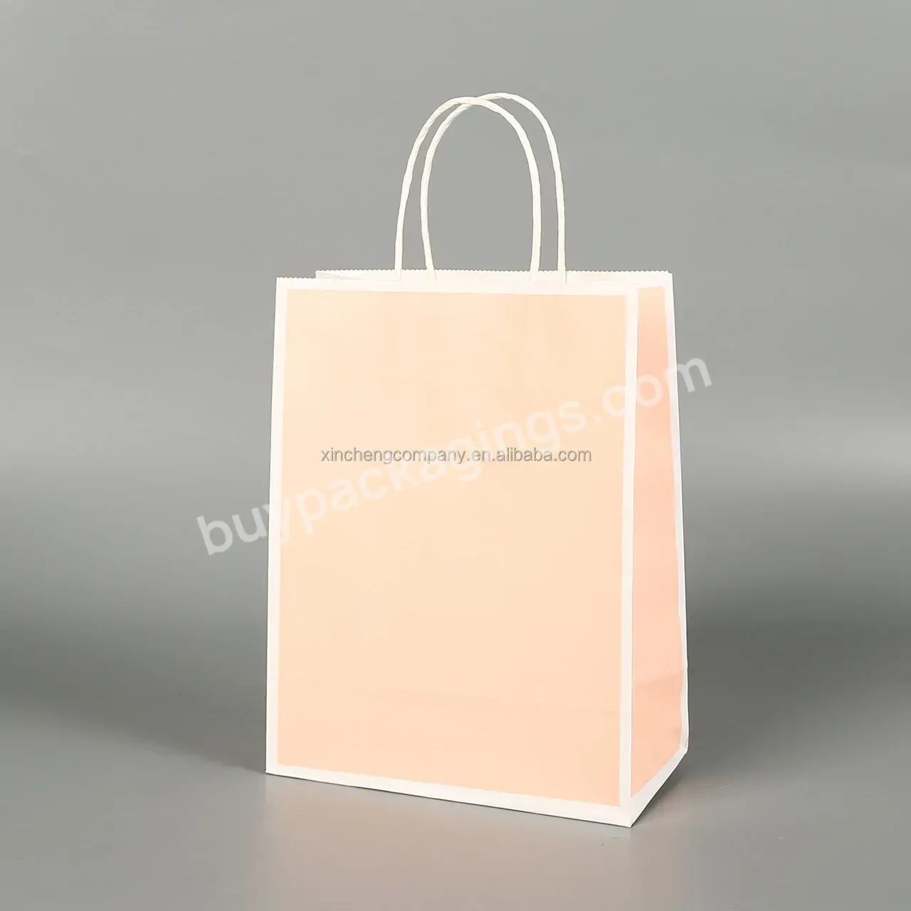 Luxury Paper Carrier Kraft Bags With Your Own Logo High Quality Customized Craft Paper Pdf Custom Desgin Packaging Bag Accept