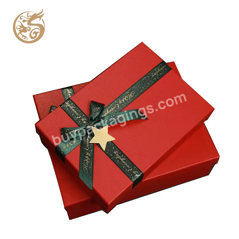 Luxury Pre-tied Ribbon Bow Recycle Texture Paper Packaging Box Lid Base Gift Box For Candle Cup Jar Perfume