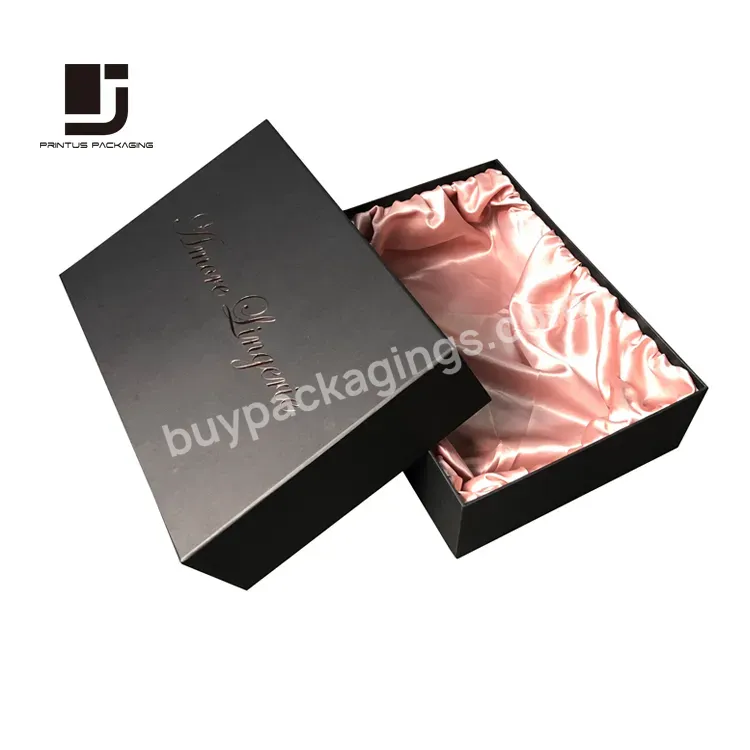 Luxury Printed Brand Gift Box Packaging For Lingerie