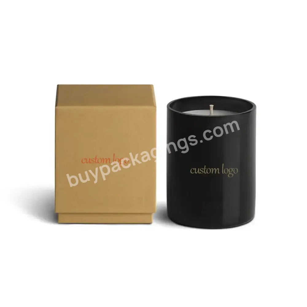 Luxury Printing Cardboard Gift Candle Shipping Packaging Boxes Custom Gold Box Packaging For Candle