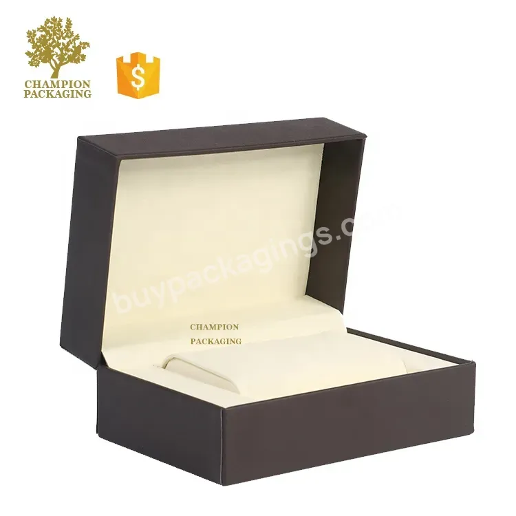 Luxury Pu Leather Watch Box For Men Watch Packaging Box Wholesale