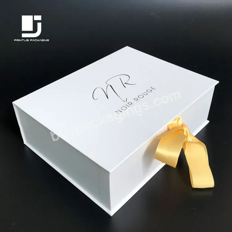 Luxury Ribbon Closure Paper Gift Box For Seamless Bra