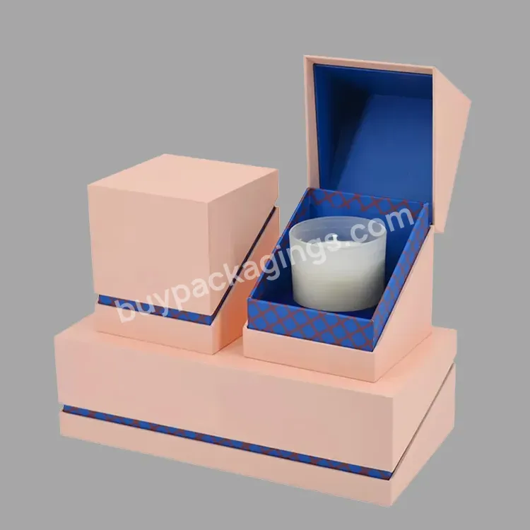 Luxury Rigid Board Candle Gift Box With Eva Insert For Packaging