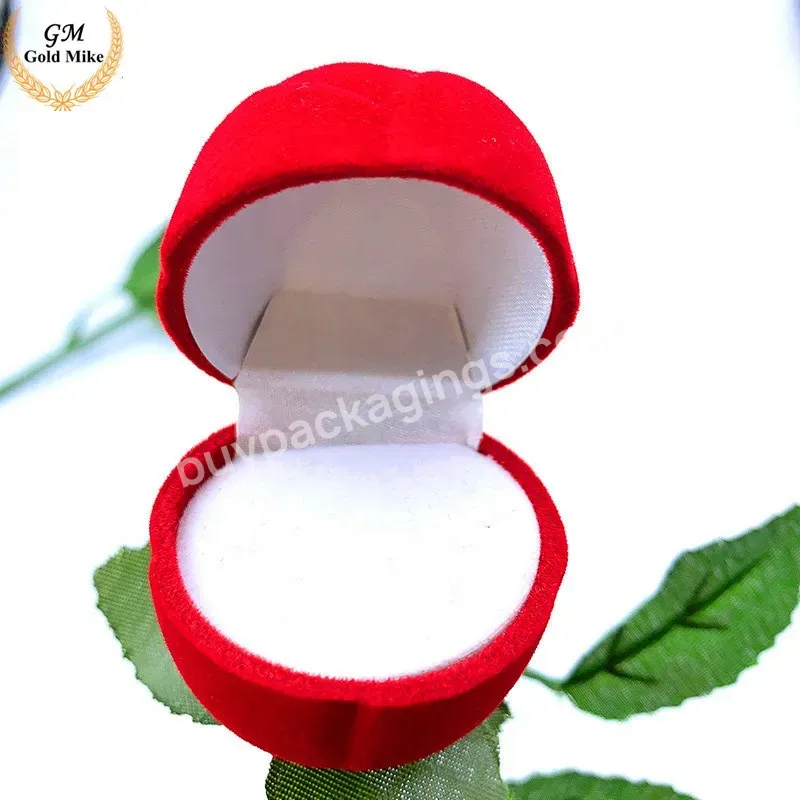 Luxury Ring Box Custom Logo Earring Printed Jewelry Bangle Boxes Set Red Rose Box