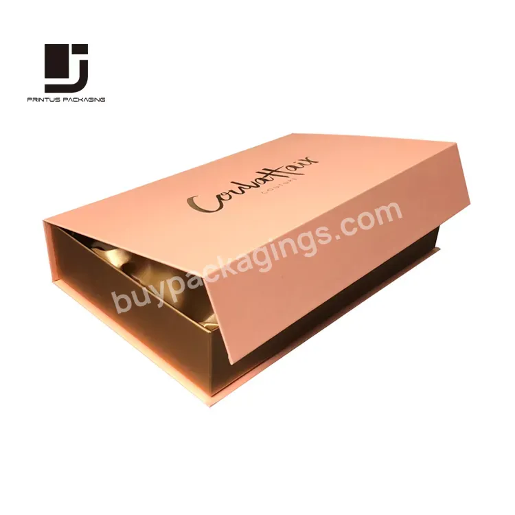 Luxury Rose Gold Christmas Gift Box Package For Wreath