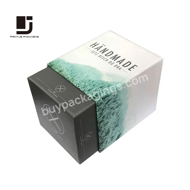Luxury Two Pieces Candle Paper Gift Box With Custom Printing