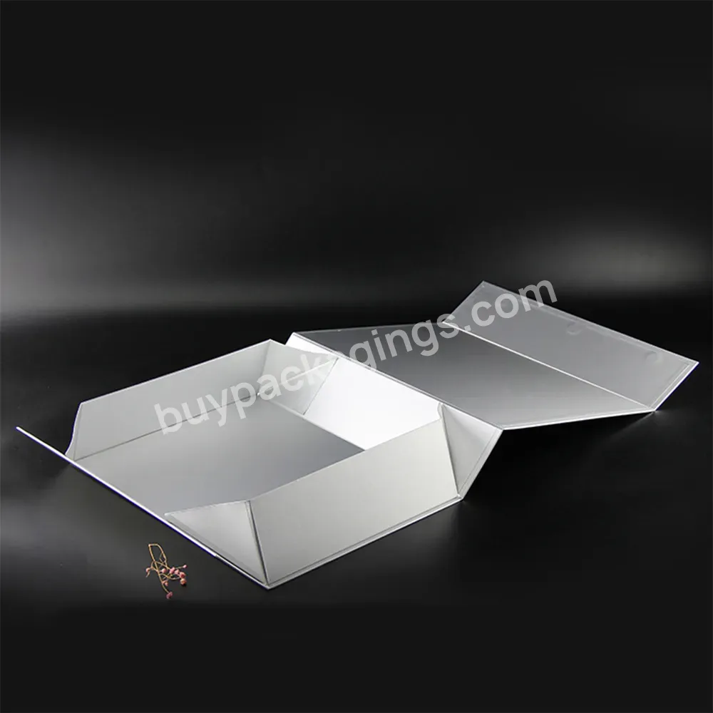 Luxury White Custom Logo Magnetic Closure Cardboard Gift Box Packaging Box Foldable Gift Box For Cosmetic