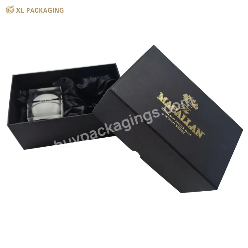 Machine Recycle Kraft Paper Packaging Box Silk Tray Lid Base Gift Box Made Luxury Square Shape Black Customized Gifts & Crafts