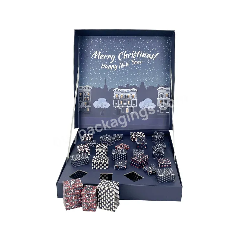 Made In China Full Color Printing Wholesale Custom Christmas Advent Calendar Toy Advent Calendar 24 Boxes