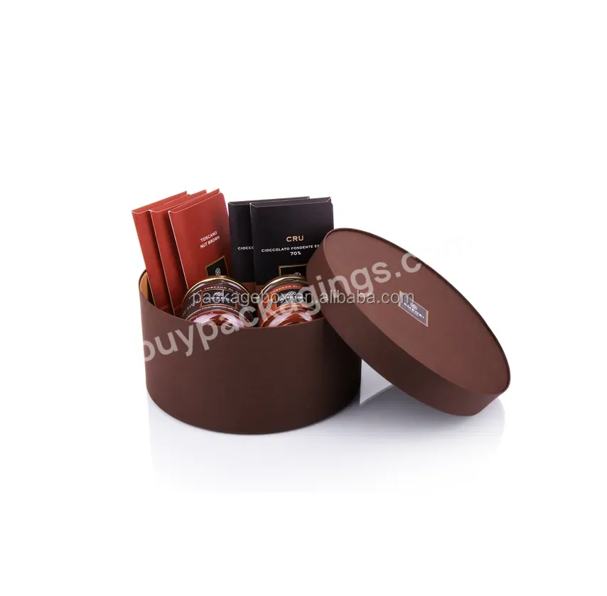 Made In China Mini Chocolate Boxes With Bow Tie / Paper Tube Box Packaging For Rounded Chocolate Boxes Wholesale