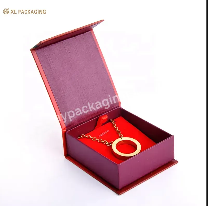 Magnet Box Fashion Bracelet Necklace Ring Jewelry Magnet Packaging Box With Logo