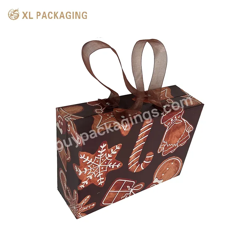 Magnet Ribbon Bag And Box Gift Skin Care Perfume Magnet Cosmetic Packaging Box With Logo