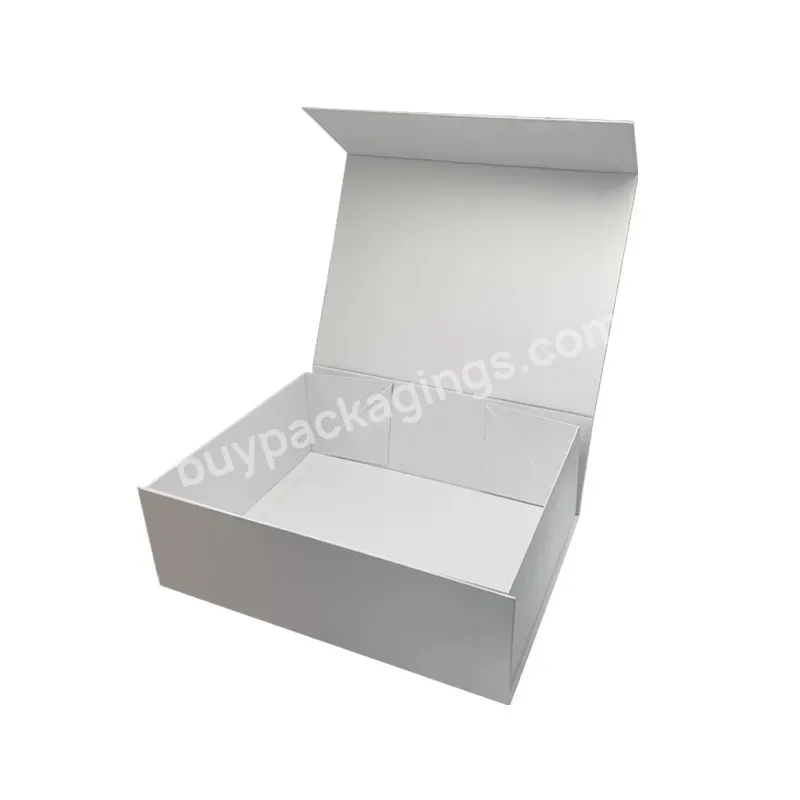 Magnetic Christmas Gift Box Customized Design Luxury Flip Box For Cosmetic Make Up Gift Set Book Shape Cardboard Boxes With Logo