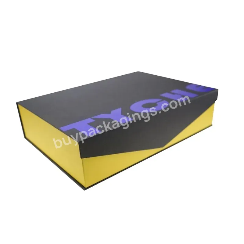Magnetic Packaging Paper Box With Foam Insert Drawer Kraft Paper Box Belt Packaging Gift Box
