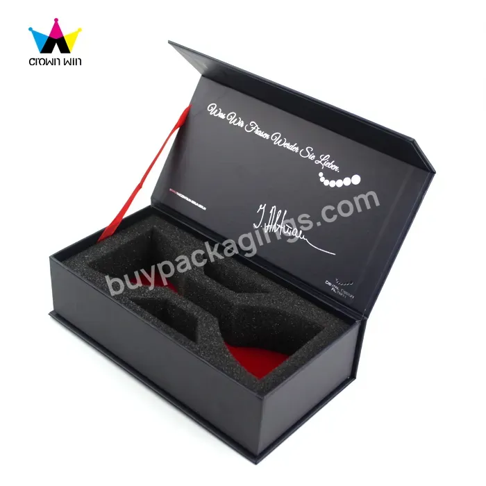 Magnetic Paper Cardboard Luxury Gift Packaging Box With Eva Insert
