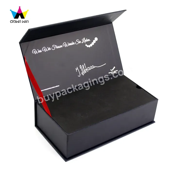 Magnetic Paper Cardboard Luxury Gift Packaging Box With Eva Insert