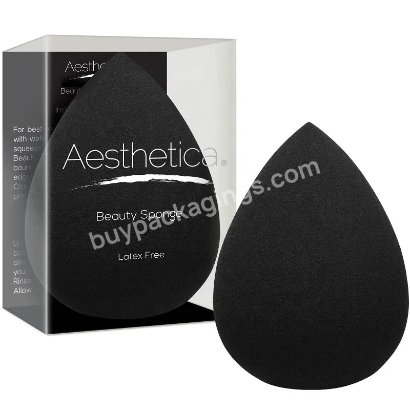 Makeup Beauty Blender Sponge Display Custom Packaging Pvc Box