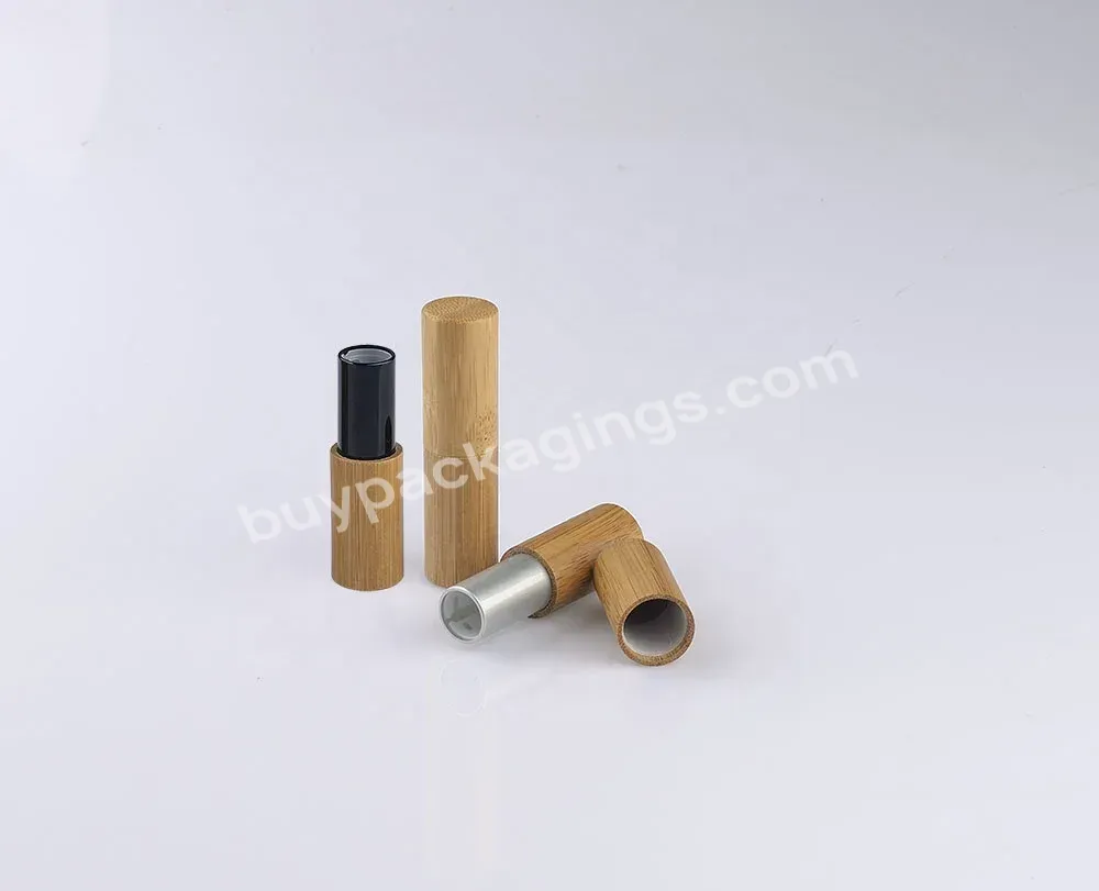 Makeup Cosmetic Packaging Lip Stick Wooden Bamboo Case - Buy Lip Balm Container,Makeup Cosmetic Packaging Lip Stick Wooden Bamboo Case,Bamboo Lipstick Tube.