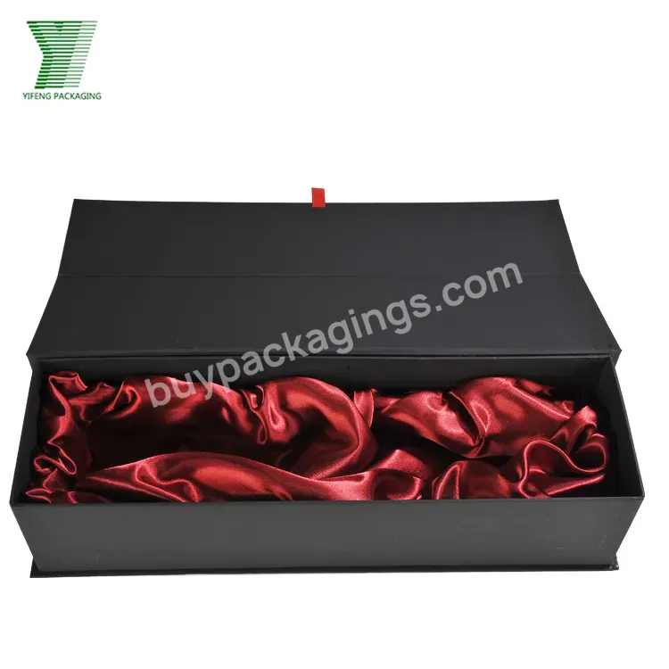 Manufacture Factory Direct Supply Customized Paper Cardboard Gift Bottle Magnetic Closure Champagne Packaging Wine Box