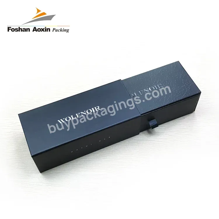 Manufacture One-stop Custom Logo Luxury Paper Cardboard Slide Drawer Jewelry Boxes With Sleeve