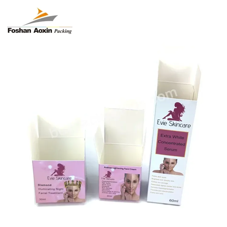 Manufacture One-stop Custom Personalized Recyclable Foldable Skin Care Products Cosmetics Packaging Paper Box