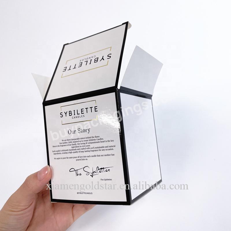 Manufacturer Custom Logo Print Candle Jar Package Box Candle Packaging Box Gift Boxes For Candles