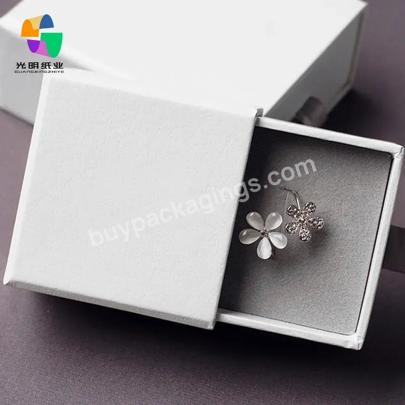 Manufacturer Custom Printing Cardboard Square Storage Foldable Gift Jewelry Box Drawer Boxes For Packaging