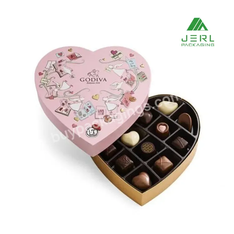 Manufacturer Small Valentines Day Empty Heart Shaped Candy Chocolate Box For Chocolate