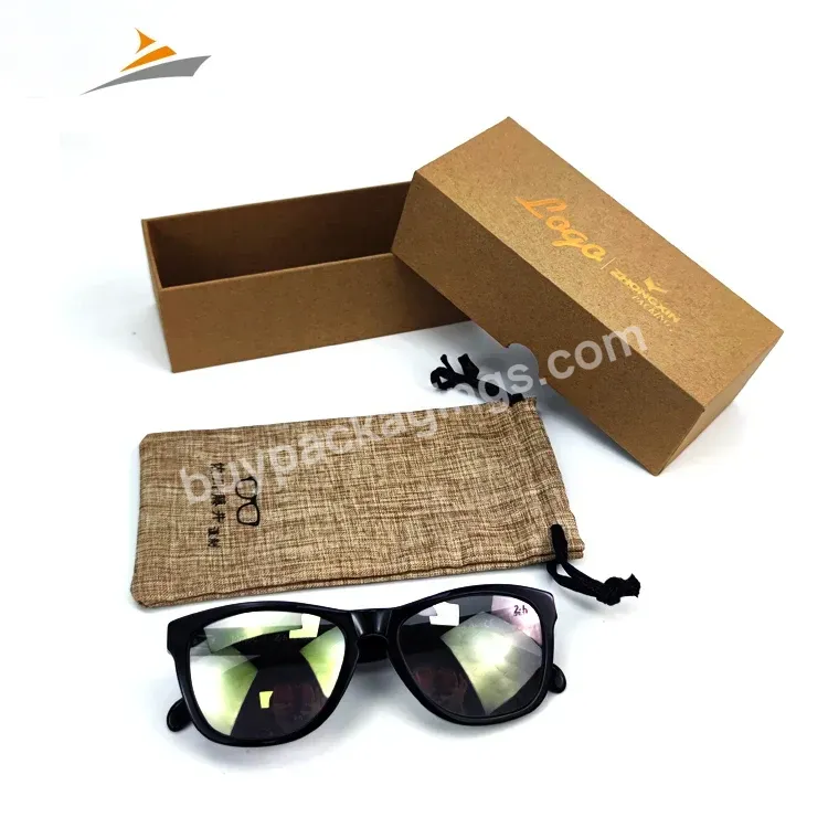 Manufacturer Wholesale Fashion Embossed Custom Logo Luxury Eyewear Packing Kraft Paper Sunglasses Boxes Packaging - Buy Sunglasses Packaging,Sunglasses Box Packaging,Sunglasses Packaging Boxes.