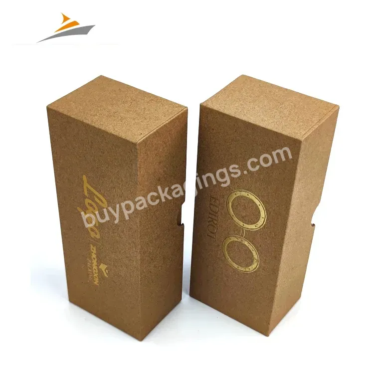 Manufacturer Wholesale Fashion Embossed Custom Logo Luxury Eyewear Packing Kraft Paper Sunglasses Boxes Packaging