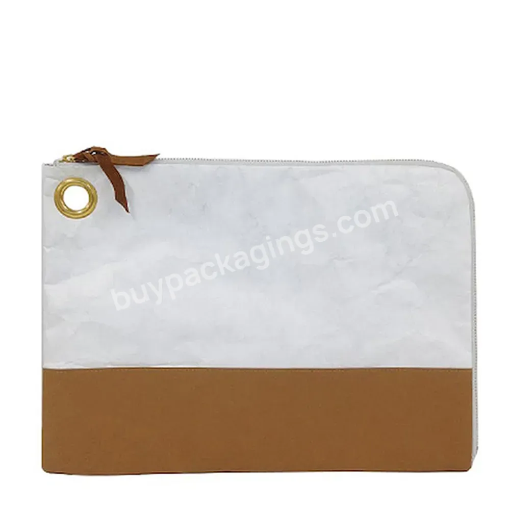 Manufacturer Wholesale Recyclable Without Plastic Custom Tyvek Paper Wallet,Zipper Dupont Tyvek Pouch