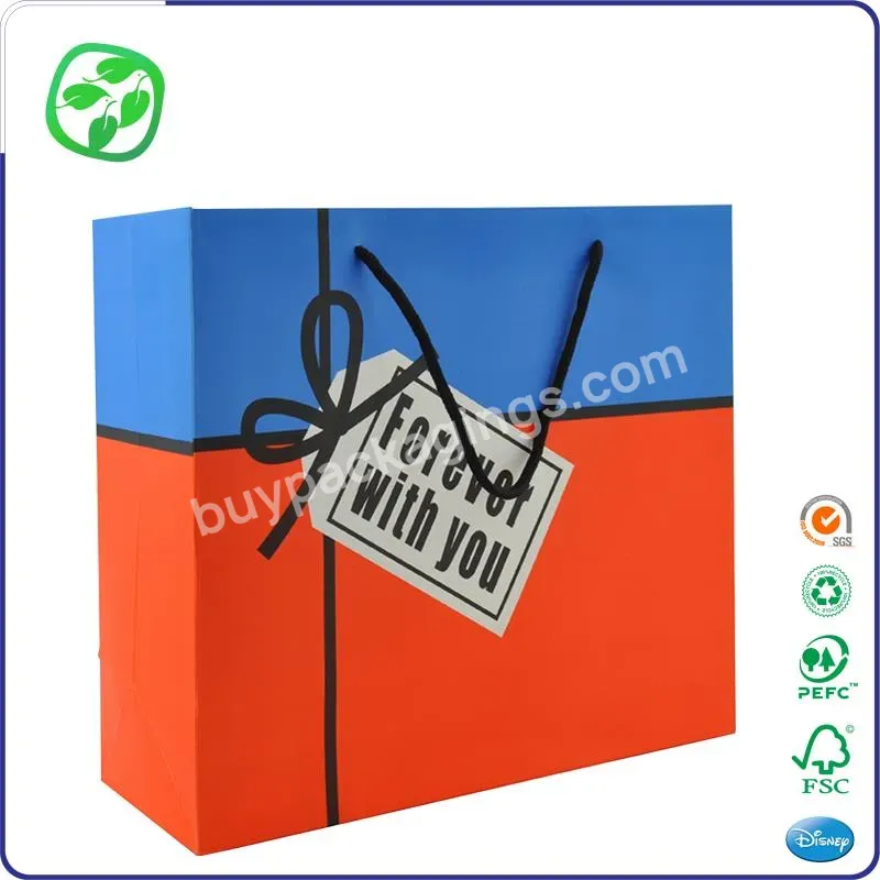 Manufacturer Wholesale Recyclable Without Plastic Professional China Gift Paper Bag Printing Packaging Durable