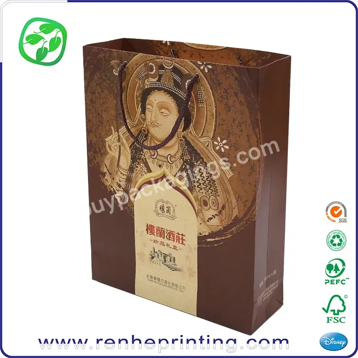 Manufacturer Wholesale Recyclable Without Plastic Simple Innovative Products Handle For Paper Bag