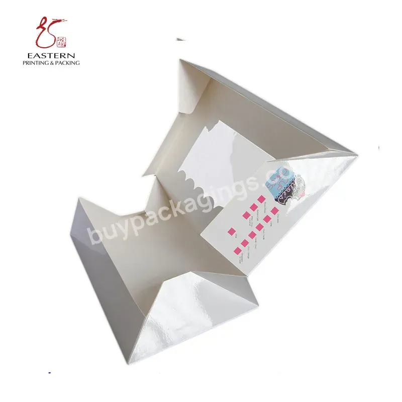 Manufacturers Wholesale Cheap Price Cake Dessert Cookie Biscuit Macaron Gift Paper Box Package With Window