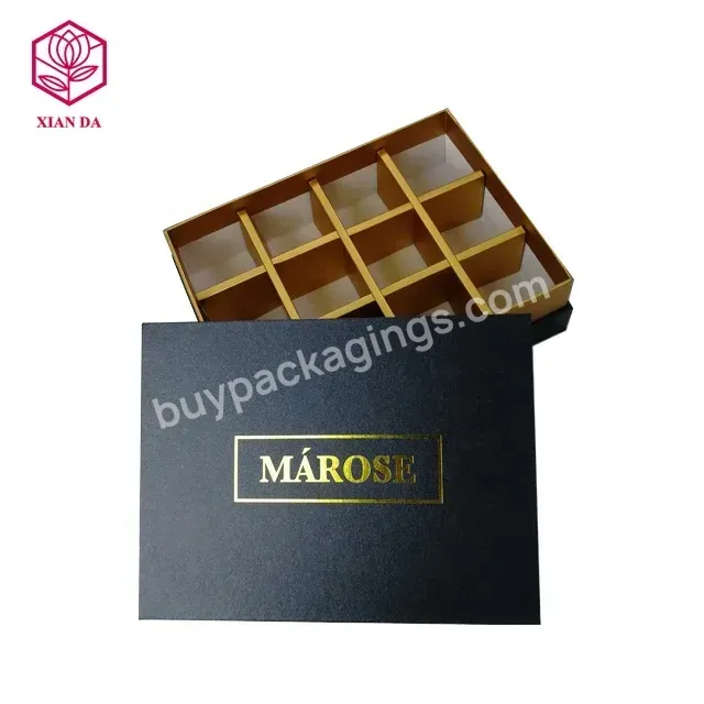 Metallic Ramadan Eid Sweets Chocolate Gift Box For Muslim Dates Packaging