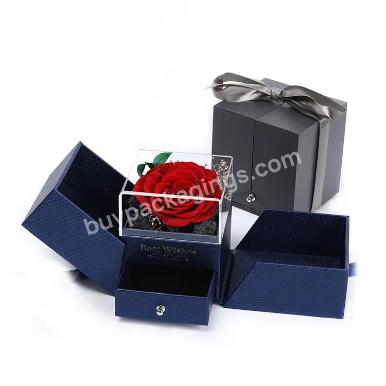 Mingli Manufacturer Eternal Flower Design Ring Box Wedding Anniversary Jewelry Box Packaging - Buy Romantic Jewelry Box,Jewelry Gift Boxes,Luxury Jewelry Box.