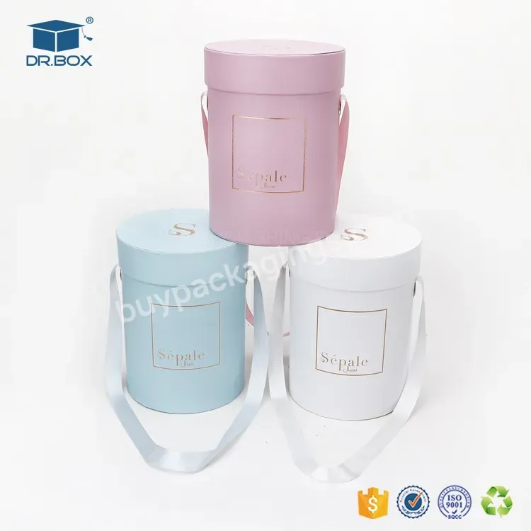 Mini Gift Box Lid Hug Bucket Vase Replacement Packaging Boxes For Gifts Flowers