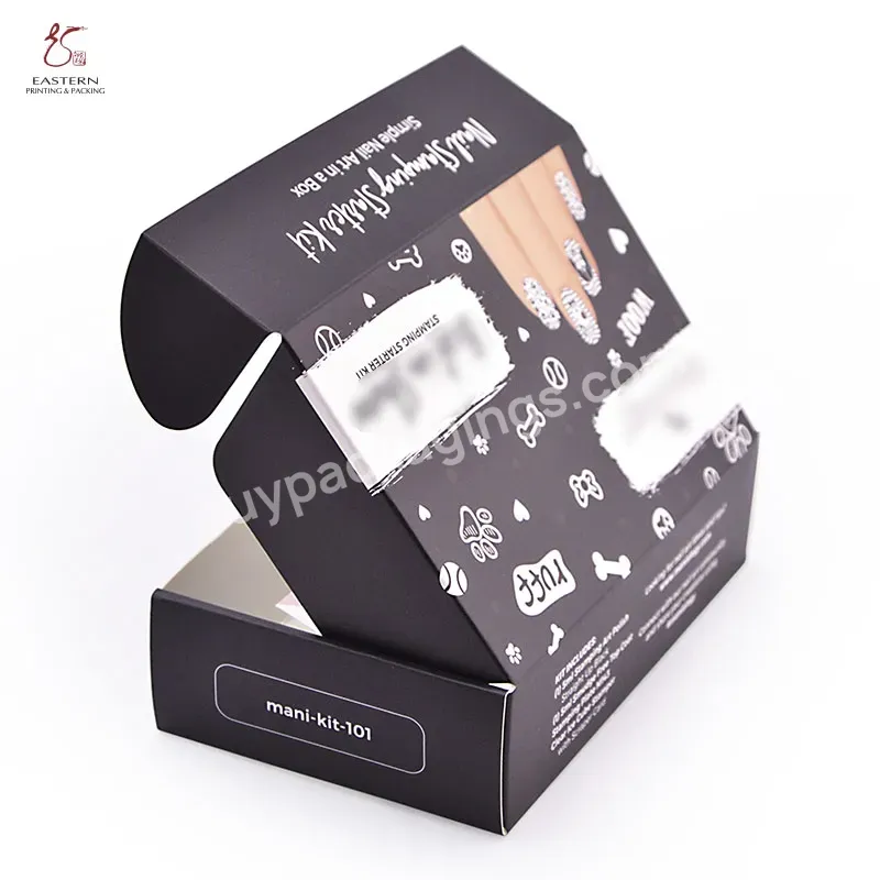 Nail Polish Packaging Paper Shipping Box Custom Logo Printing Recyclable Ivory Board Rectangle Cosmetic 5-7days Eastern Folders